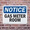 Signmission Gas Meter Room, 10 in W x Rectangle, Plastic OS-2PACK-NS-P-710-L-13012 - alternate 7